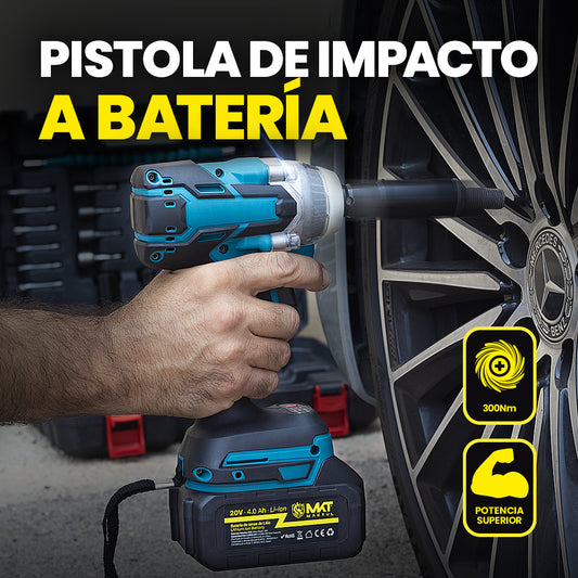 Pistola de Impacto a Batería con Llave Dinamométrica 1/2" (2 Baterías)
