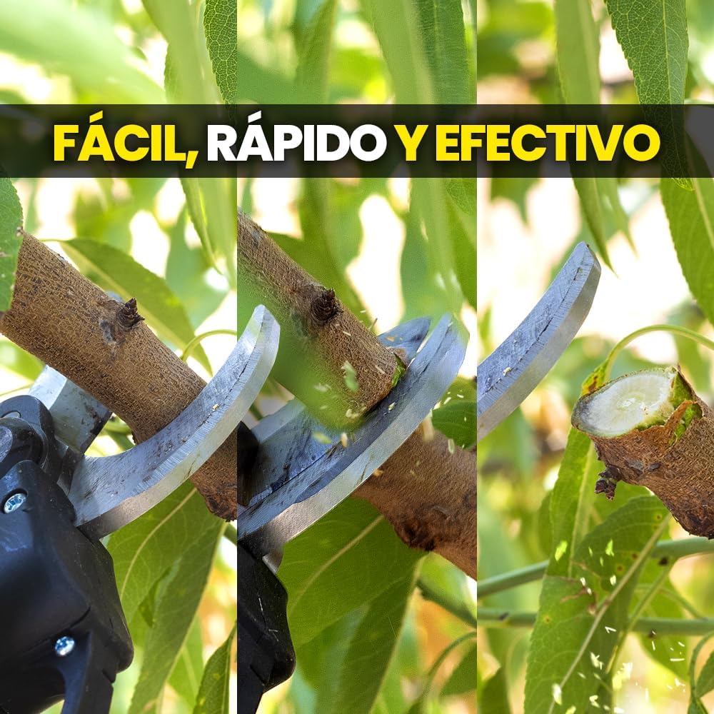 Tijeras De Podar Eléctricas MAKTUL – 2 Baterías, 500W, Corte Hasta 30 Mm, Ideal Para Jardín