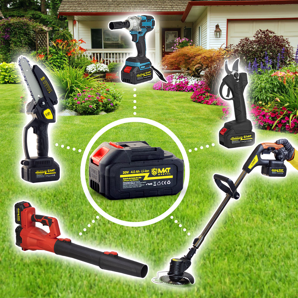 MAKTUL Soplador de Hojas Batería Potente y Ligero hasta 241 km/h (2 Baterías)