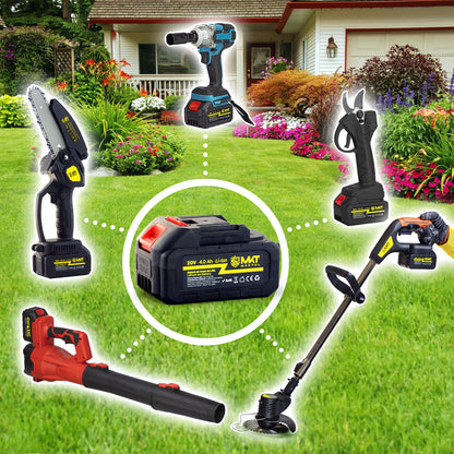 MAKTUL Soplador de Hojas Batería Potente y Ligero hasta 241 km/h (2 Baterías)