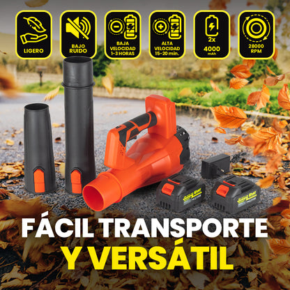 MAKTUL Soplador de Hojas Batería Potente y Ligero hasta 241 km/h (2 Baterías)