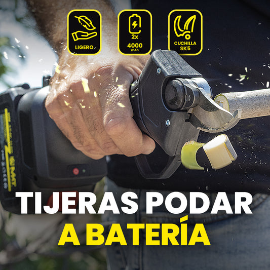 Tijeras de Podar Eléctricas Batería 8000mAh (2 Baterías)