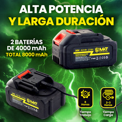 Tijeras de Podar Eléctricas Batería 8000mAh (2 Baterías)