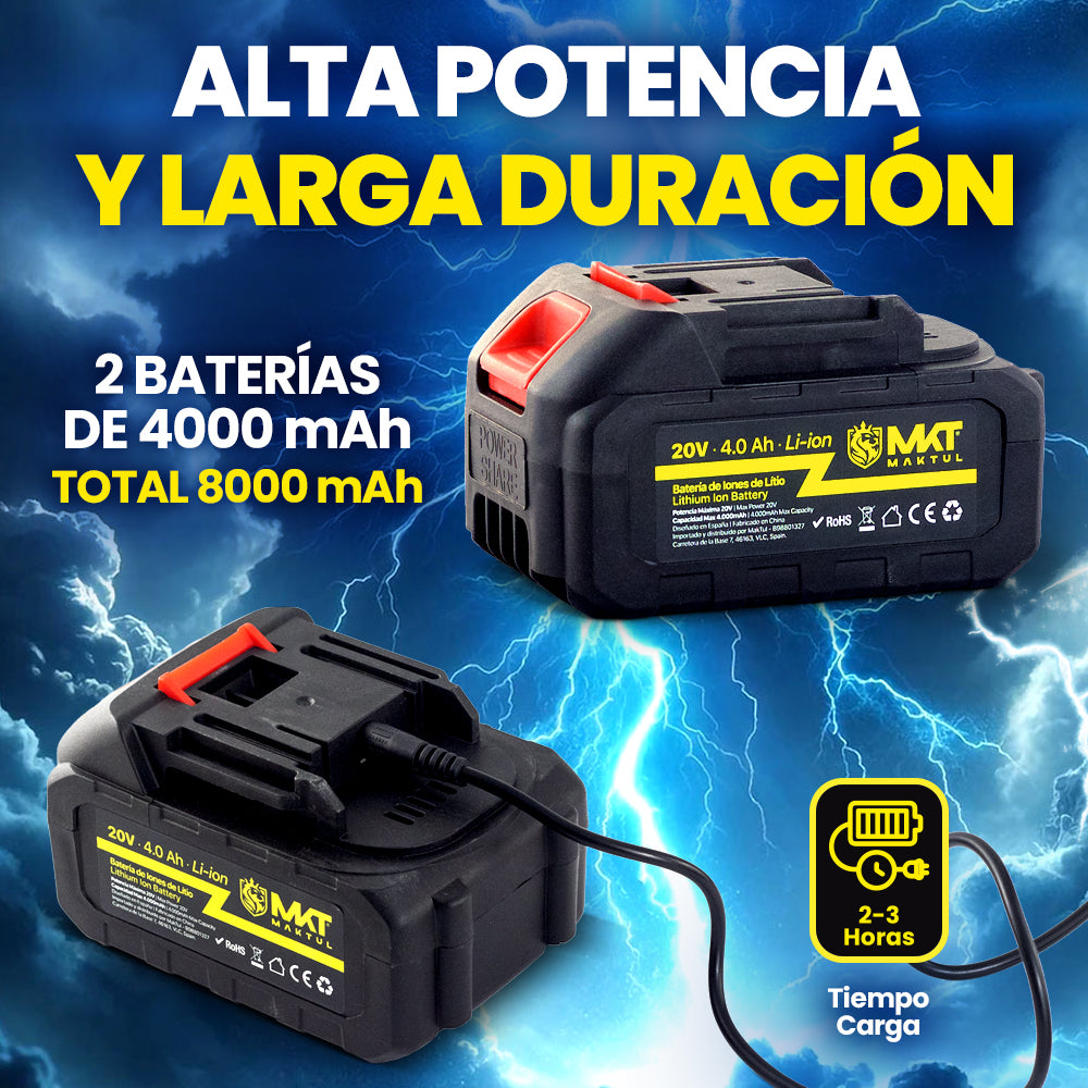 Pistola de Impacto Potente a Batería (2 Baterías)
