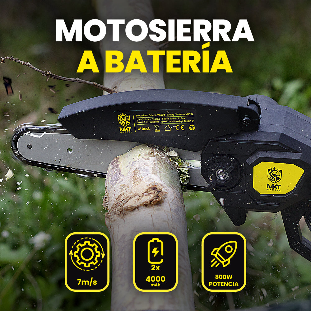 PACK JARDIN - Desbrozadora, Motosierra, Tijeras, Soplador con Baterías Incluidas