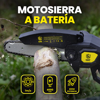 PACK JARDIN - Desbrozadora, Motosierra, Tijeras, Soplador con Baterías Incluidas