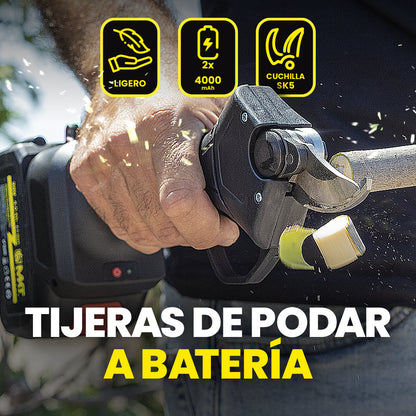 PACK JARDIN - Desbrozadora, Motosierra, Tijeras, Soplador con Baterías Incluidas