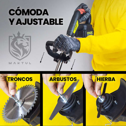 MAKTUL Desbrozadora Batería Eléctrica 8000mAh (2 Baterías)