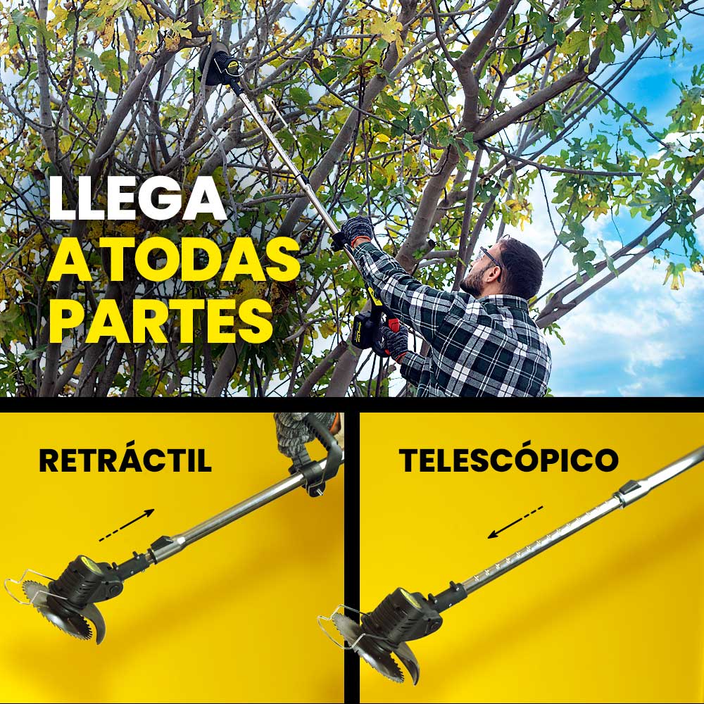 MAKTUL Desbrozadora Batería Eléctrica 8000mAh (2 Baterías)