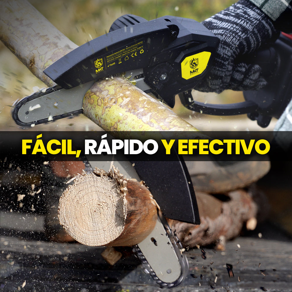 MAKTUL Mini Motosierra Batería 6‘’/15cm, 8000 mAh (2 Baterías)